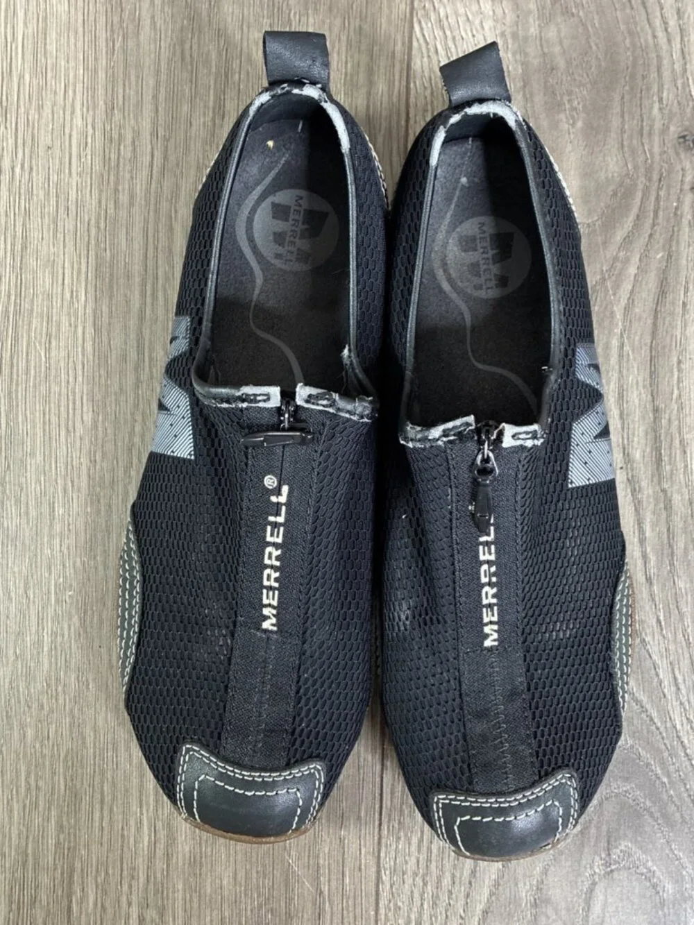 Merrell Barrado Women’s Size 7.5 Black Slip On Sneakers Shoes J73426 Used - Picture 4 of 10